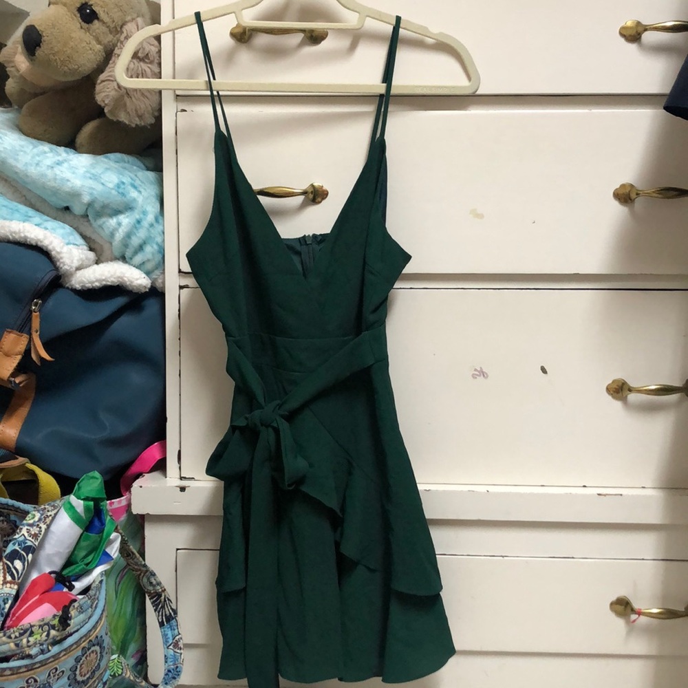 Forest green dress / US 2